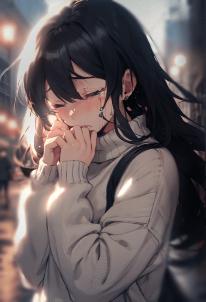 AI art "Cry"