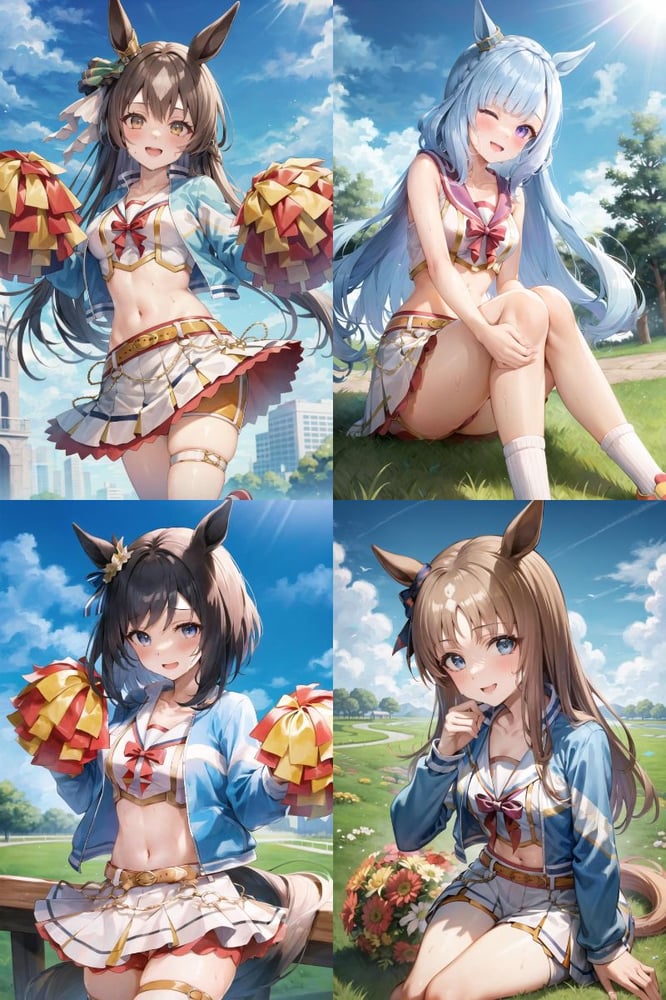 RUN&WIN cheerleader costume from Umamusume - AI Model cover image
