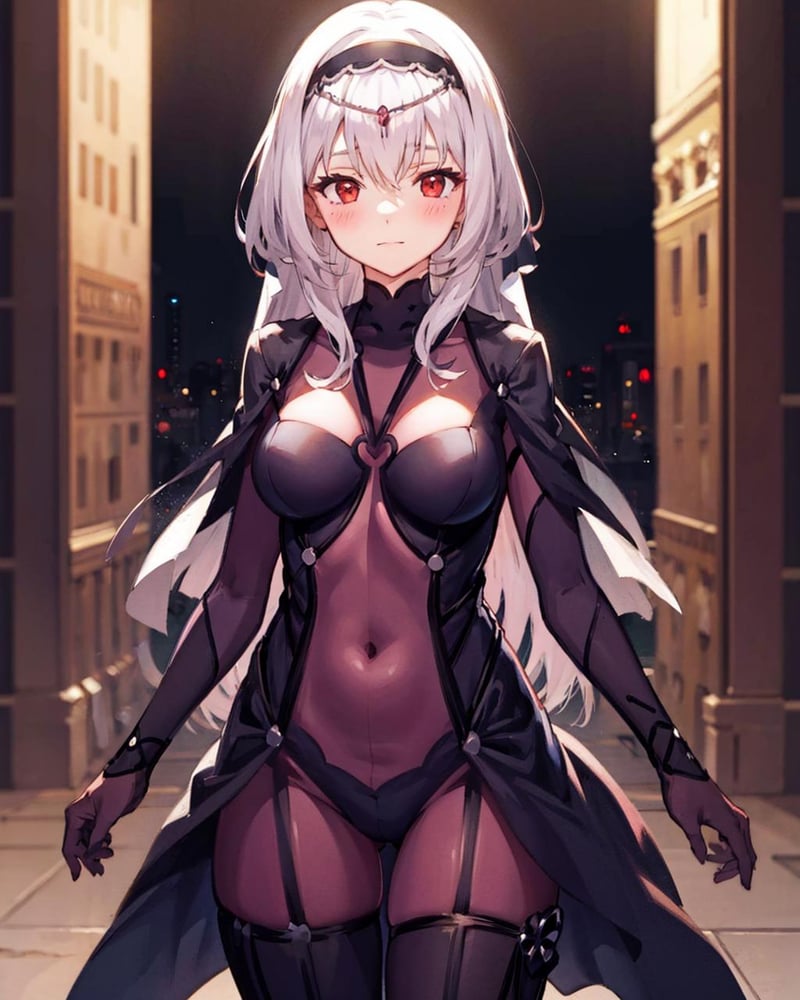 【Costume】【Cosplay】Purple Bodysuit of Scathach (Fate) 斯卡哈的紫色紧身衣 - AI Model 커버 이미지