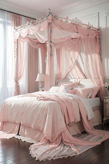 👍🏼 Princess Bedroom Concept  / BodyModel / Realistic Style / Anime Style / Background - AI LoRA model on PixAI