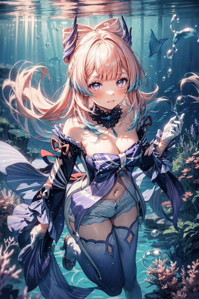 AI art "Sangonomiya Kokomi 🐟"