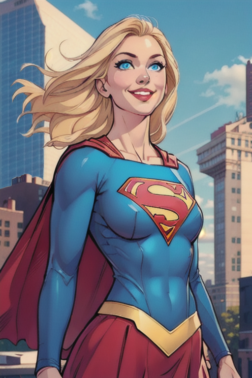 AI art "supergirl"