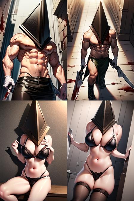 Pyramid Head (Silent Hill) Character LoRA by eeeeeqeq - AI LoRA model on PixAI