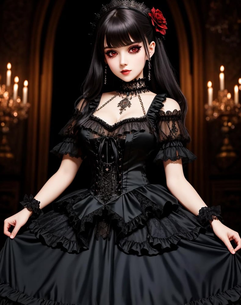 Goth Gals lolita - AI LoRA model on PixAI