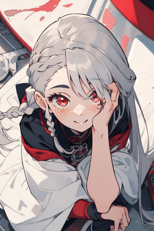 AI art "Silver Hair"