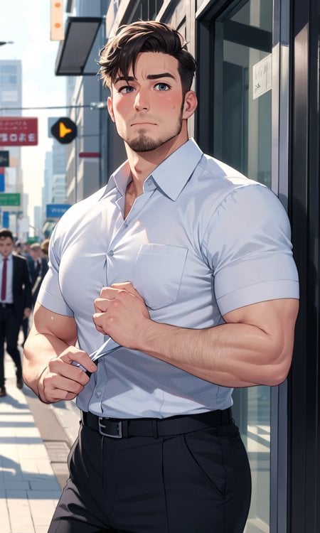 GlimmerGen, anime style bara model by AIhude - AI checkpoint model on PixAI