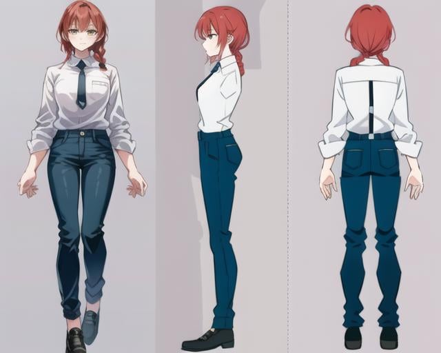 character sheet / turnaround (Front-Side-Back) - AI Model cover image