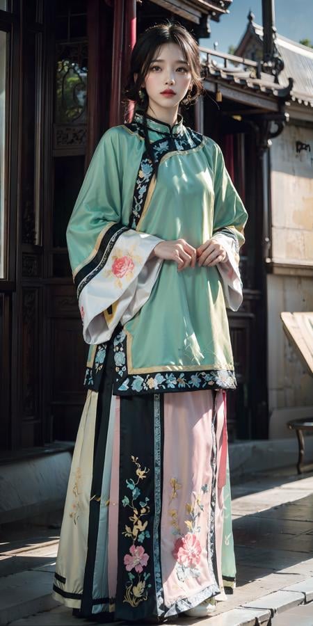 Han Chinese Women's Clothing in Qing Dynasty 中晚清汉女装 - AI Model cover image