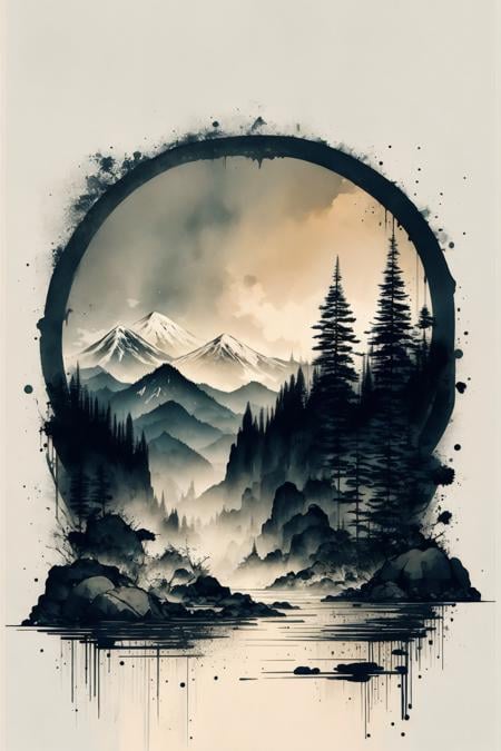 Ink Scenery - AI Model cover image
