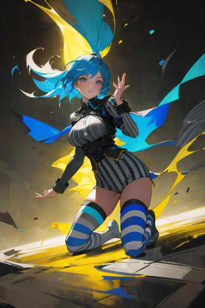 Stripey Thigh-High Socks LoRA (Not Mine!) - AI Model cover image