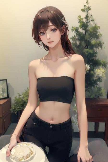 Strapless Top, 抹胸 Clothing LoRA V1.0 - AI LoRA model on PixAI