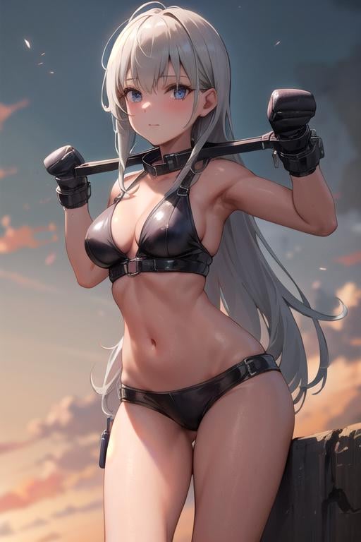 Bondage Metal Yoke Front - AI LoRA model on PixAI