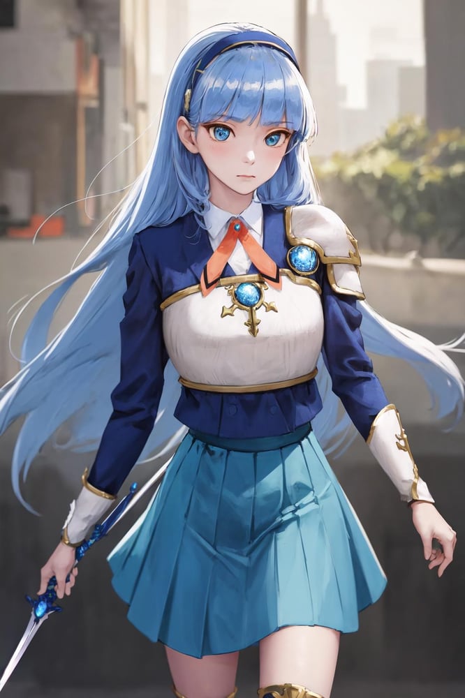 Umi Ryuuzaki shoulder armor outfit (Magic knights rayearth) - AI LoRA model on PixAI