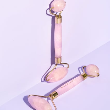 Rose Quartz Facial Roller.