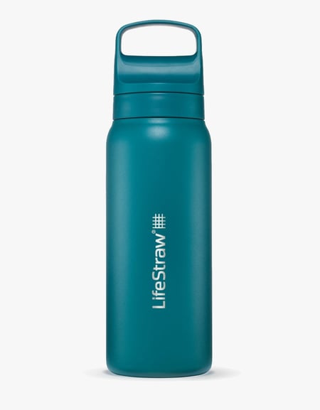Lifestraw, Water Filters, LifeStraw Go Series Stainless Steel Filter Bottle (650 ml), LifeStraw Go Series Stainless Steel 650ml Insulated Stainless Steel Water Filter Bottle