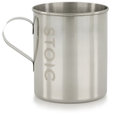 Stoic, ბანაკის სამზარეულო, Stoic - Single Wall Cup - ჭიქა, გამძლე და უჟანგავი მეტალის სალაშქრო ჭიქა, (350 მლ)
