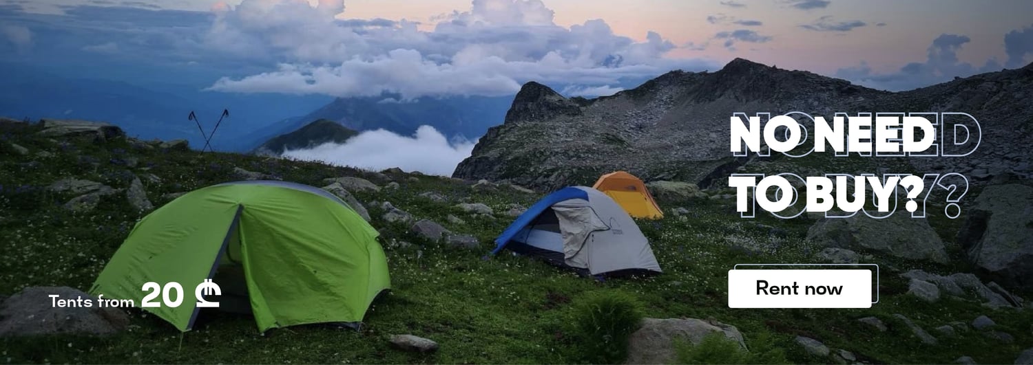 Camping rental, tent rental, hiking equipment rental
