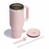 1.2L Insulated tumbler with handle and straw.