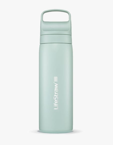 Lifestraw, წყლის ფილტრები, LifeStraw Go Series Stainless Steel Filter Bottle (532ml), LifeStraw Go Series Stainless Steel 532ml Insulated Stainless Steel Water Filter Bottle