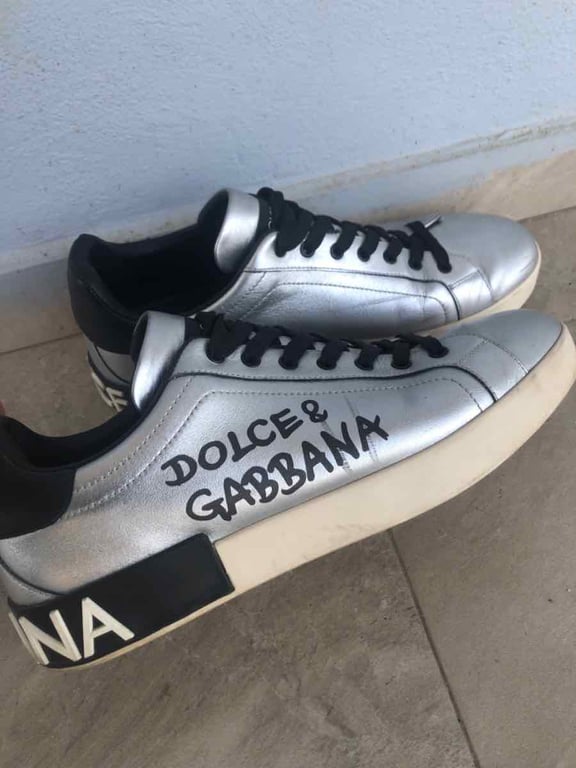 Fotografi e Dolce Gabbana Portofino Silver Graffiti Sneakers në LIST.AL