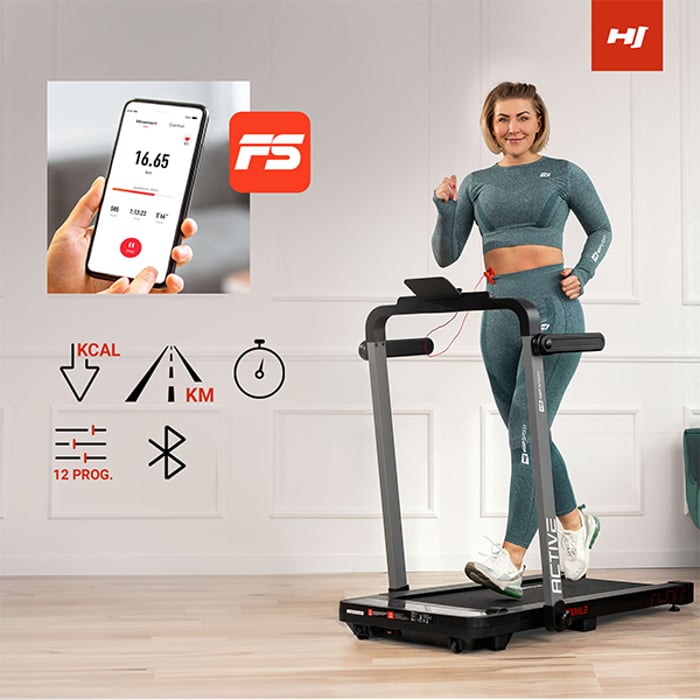 HS-1300WLB Active mit 12 Programmen & Bluetooth – App-Steuerung via FitShow für abwechslungsreiches Training
