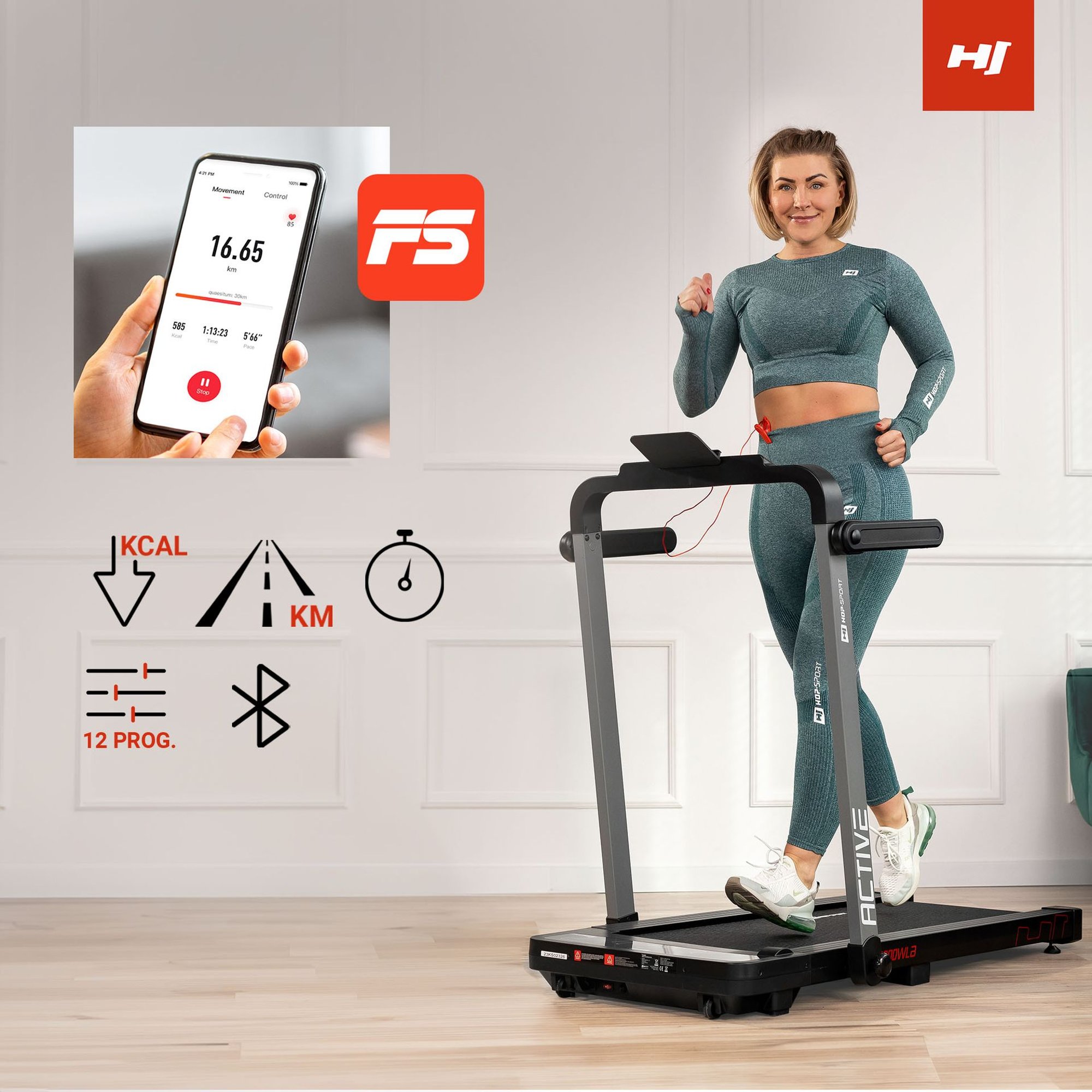 Model HS-1300WLB Active wyposażyliśmy w aż 12 programów treningowych