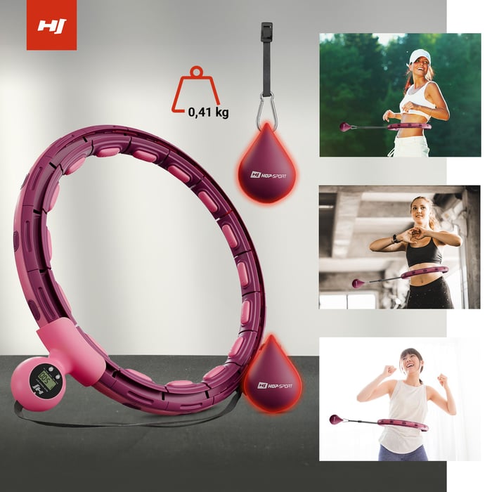 Person, die mit einem Hula-Hoop-Reifen trainiert