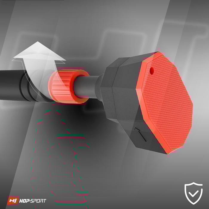 Możliwość regulacji drążka M070DP czarno-czerwonego marki Hop-Sport