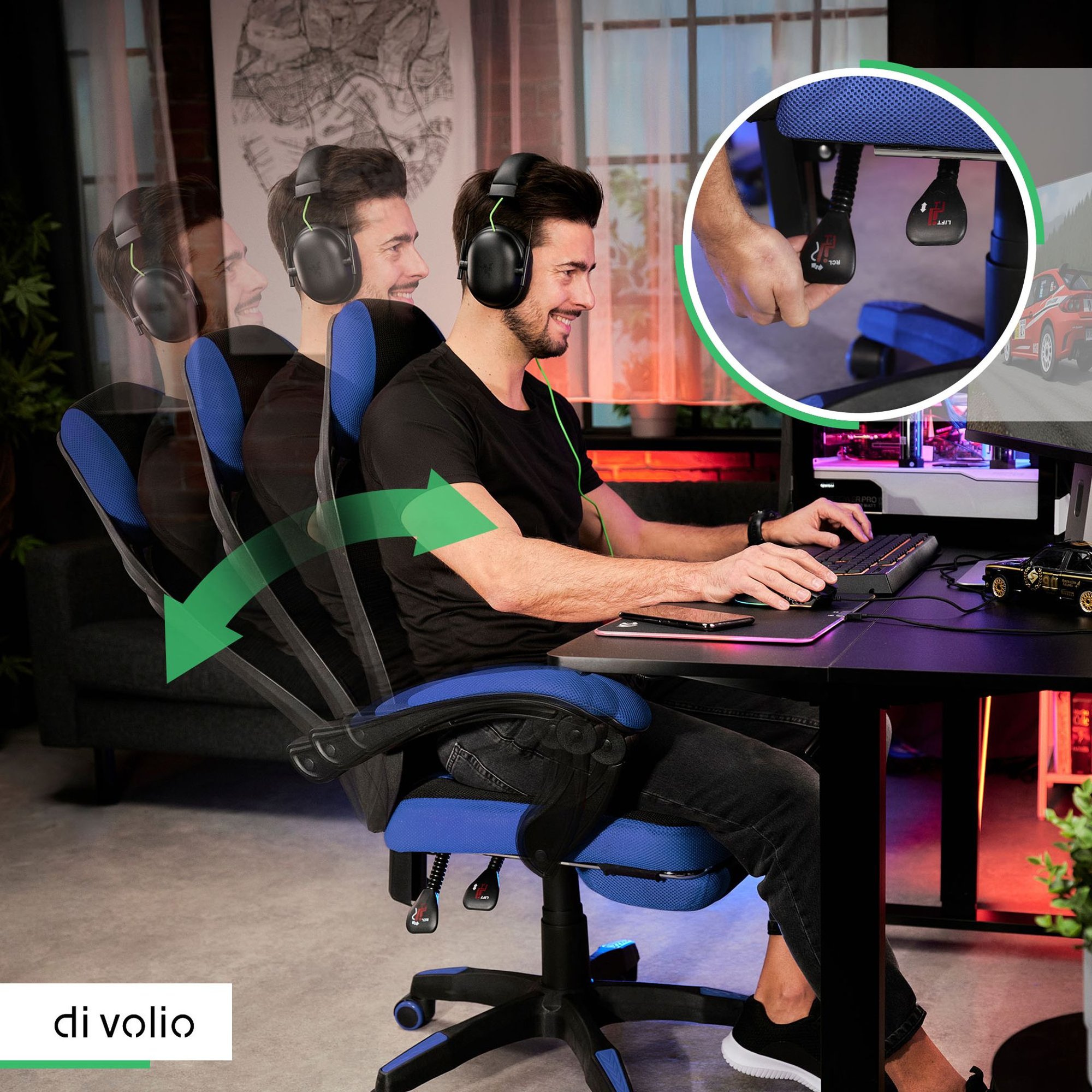 Nastaviteľné operadlo kancelárskej stoličky Sporte umožňuje zabezpečiť ergonómiu pri práci aj zábave. 