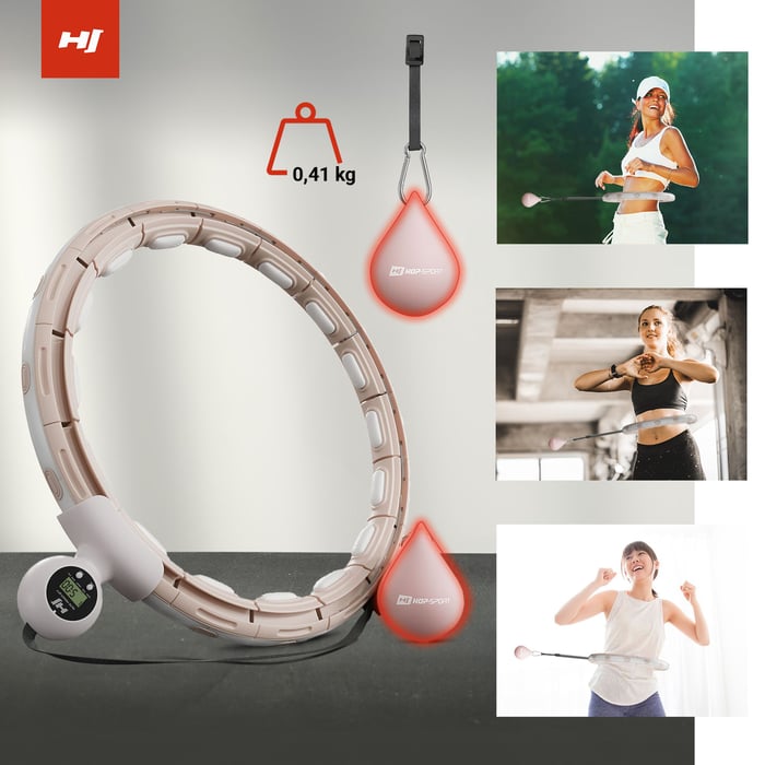 Person, die mit einem Hula-Hoop-Reifen trainiert