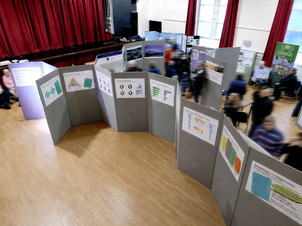 Boards installed, room in use