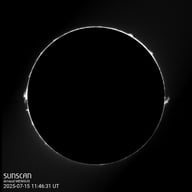 Sunscan Protubérances 15 juillet 2025 à La Meyze