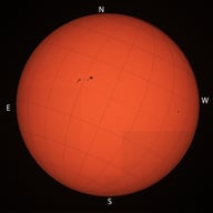 Soleil lumière blanche 18042026 08h58TU