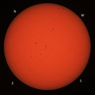 Soleil lumière blanche 10082025 07h21TU