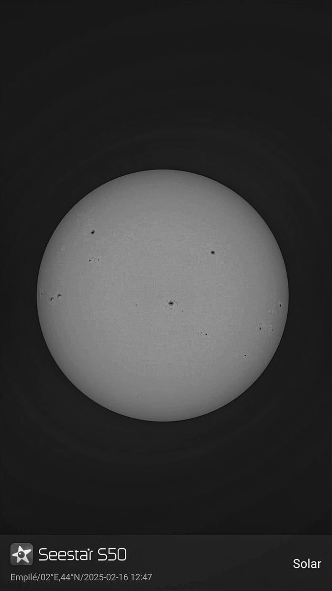 Soleil lumière blanche 16022025 11h47TU
