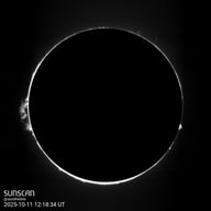 Sunscan Protubérances 11 octobre 2025 à La Meyze