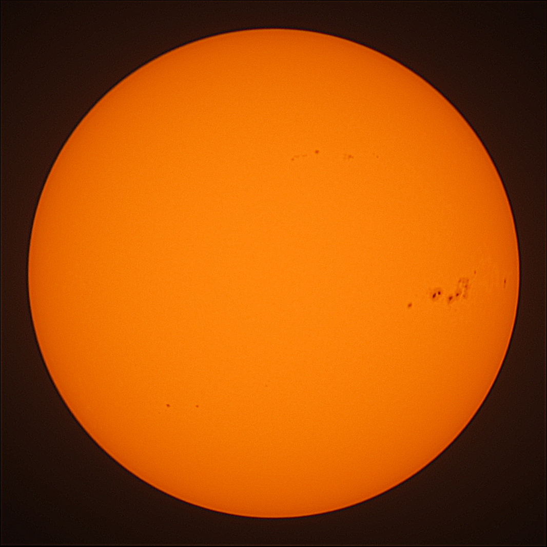Observation solaire du 9 décembre 2025 à La Meyze