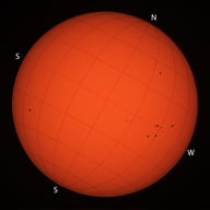 Soleil lumière blanche 04012026 12h58TU