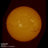 Sunscan H-Alpha 17 mars 2026 à La Meyze