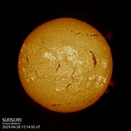 Sunscan H-Alpha 28 juin 2025 à La Meyze