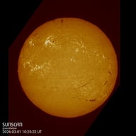 Sunscan H-Alpha 1 mars 2026 à La Meyze
