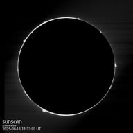 Sunscan Protubérances 15 août 2025 à La Meyze