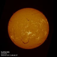 Sunscan H-Alpha 29 juillet 2025 à La Meyze