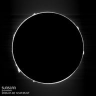 Sunscan Protubérances 2 janvier 2026 à La Meyze
