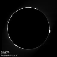 Sunscan Protubérances 18 septembre 2025 à La Meyze