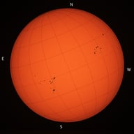 Soleil lumière blanche 30092025 09h17TU