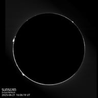 Sunscan Protubérances 21 juin 2025 à La Meyze