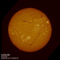 Sunscan H-Alpha 15 août 2025 à La Meyze