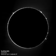 Sunscan Protubérances 29 juillet 2025 à La Meyze