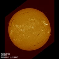 Sunscan H-Alpha 9 août 2025 à La Meyze